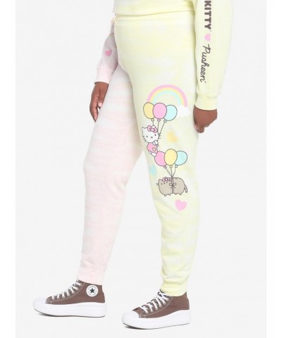 Hello Kitty X Pusheen Tie-Dye Girls Sweatpants Plus Size $15.55 Sweatpants