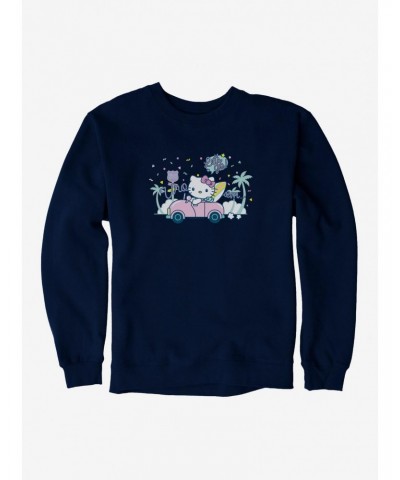 Hello Kitty Kawaii Vacation Retro Let's Go Sweatshirt $12.40 Sweatshirts