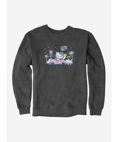 Hello Kitty Kawaii Vacation Retro Let's Go Sweatshirt $12.40 Sweatshirts