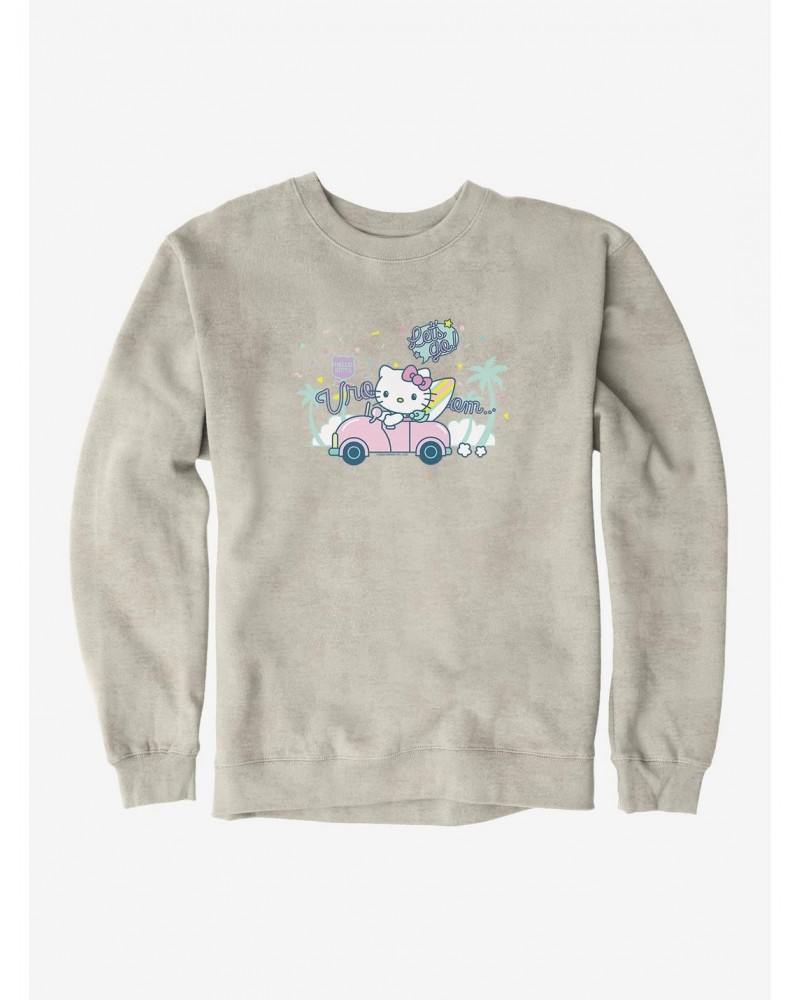 Hello Kitty Kawaii Vacation Retro Let's Go Sweatshirt $12.40 Sweatshirts