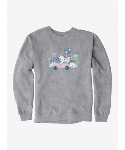 Hello Kitty Kawaii Vacation Retro Let's Go Sweatshirt $12.40 Sweatshirts