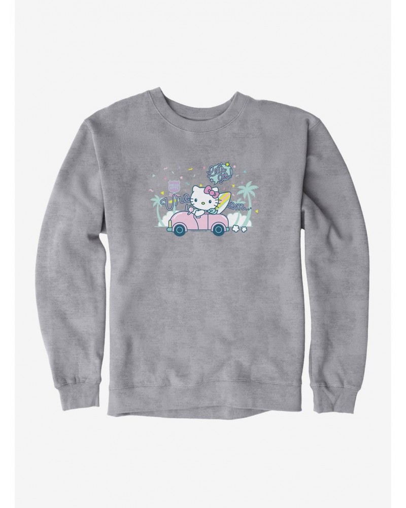 Hello Kitty Kawaii Vacation Retro Let's Go Sweatshirt $12.40 Sweatshirts