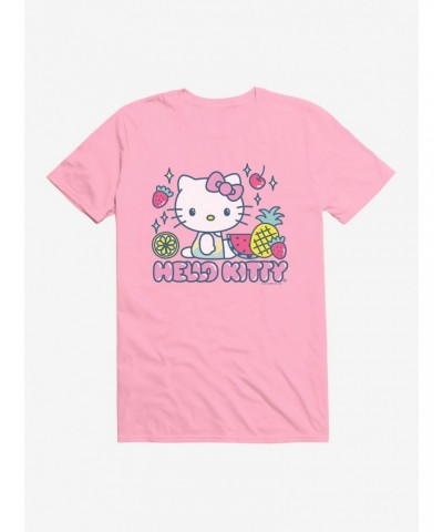 Hello Kitty Kawaii Vacation Fruity Icon T-Shirt $7.27 T-Shirts