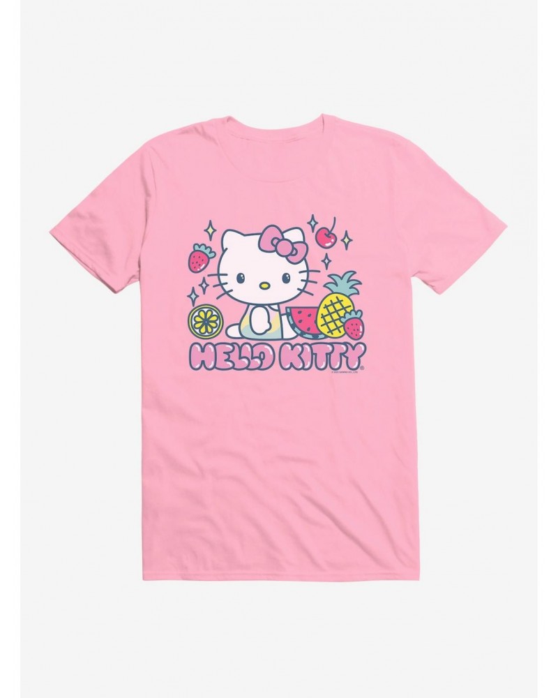 Hello Kitty Kawaii Vacation Fruity Icon T-Shirt $7.27 T-Shirts