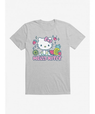 Hello Kitty Kawaii Vacation Fruity Icon T-Shirt $7.27 T-Shirts