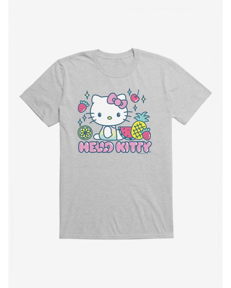 Hello Kitty Kawaii Vacation Fruity Icon T-Shirt $7.27 T-Shirts