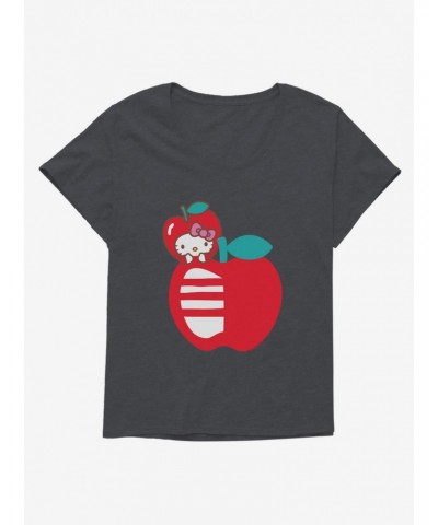 Hello Kitty Five A Day Hello Apple Girls T-Shirt Plus Size $8.32 T-Shirts