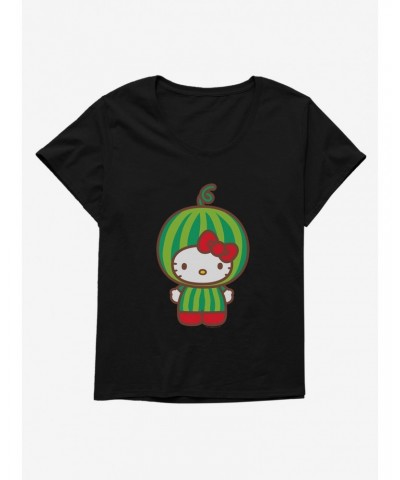 Hello Kitty Five A Day Watermelon Head Girls T-Shirt Plus Size $8.32 T-Shirts