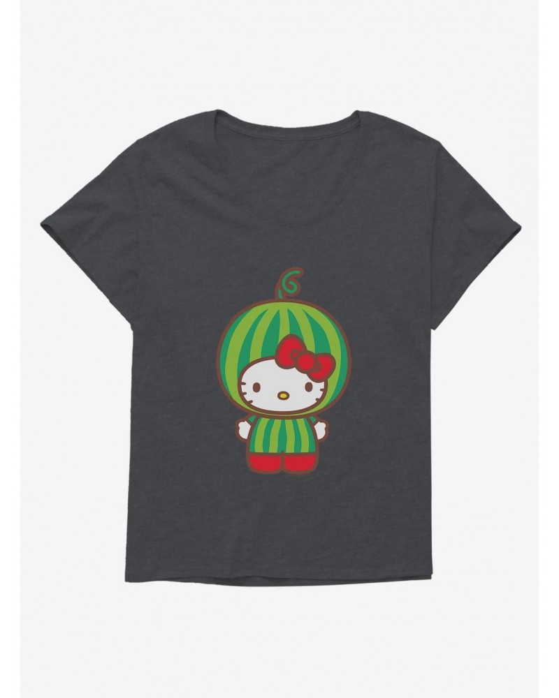 Hello Kitty Five A Day Watermelon Head Girls T-Shirt Plus Size $8.32 T-Shirts