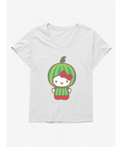 Hello Kitty Five A Day Watermelon Head Girls T-Shirt Plus Size $8.32 T-Shirts