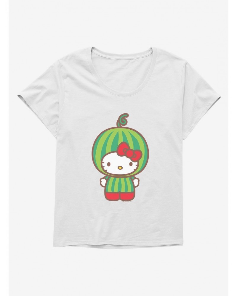 Hello Kitty Five A Day Watermelon Head Girls T-Shirt Plus Size $8.32 T-Shirts