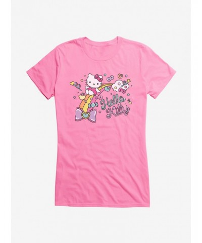 Hello Kitty Sugar Rush Candy Rainbow Girls T-Shirt $8.37 T-Shirts