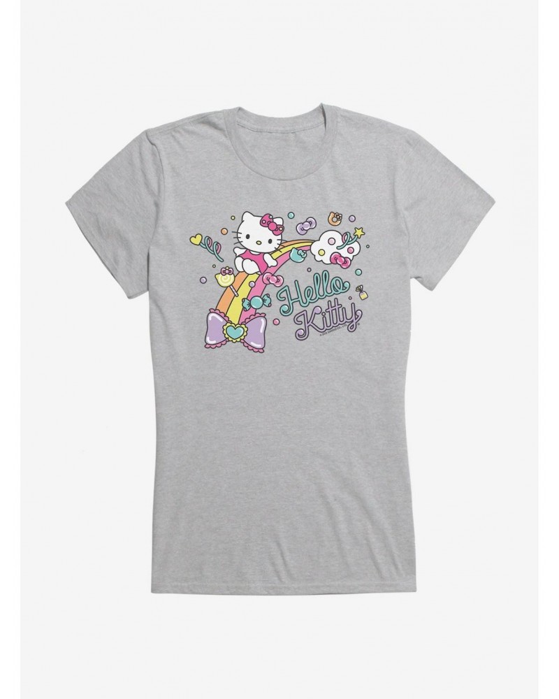 Hello Kitty Sugar Rush Candy Rainbow Girls T-Shirt $8.37 T-Shirts