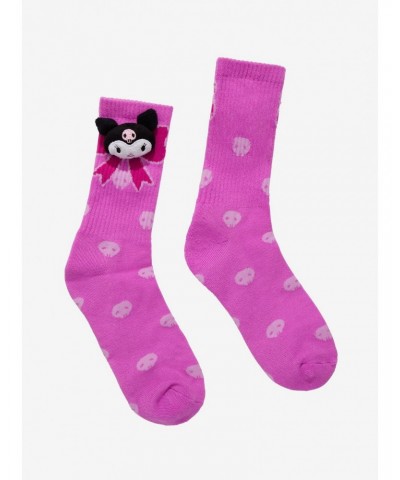 Kuromi 3D Plush Crew Socks $4.44 Socks