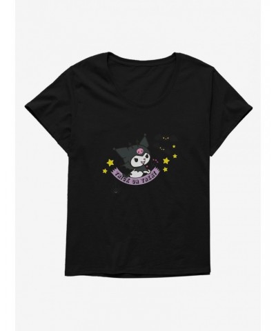 Kuromi Halloween Bats Girls T-Shirt Plus Size $9.33 T-Shirts