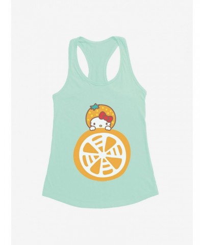 Hello Kitty Five A Day Litlle Slice of Orange Girls Tank $9.56 Tanks