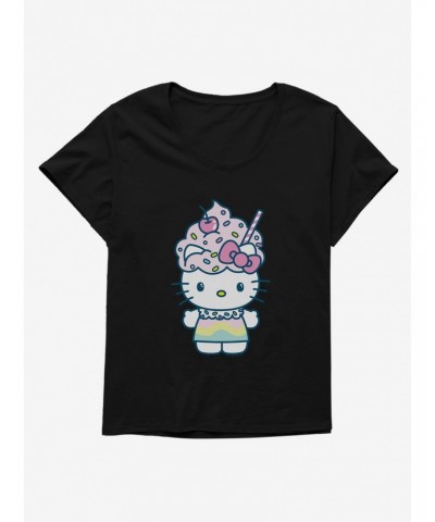 Hello Kitty Kawaii Vacation Milkshake Outfit Girls T-Shirt Plus Size $11.00 T-Shirts