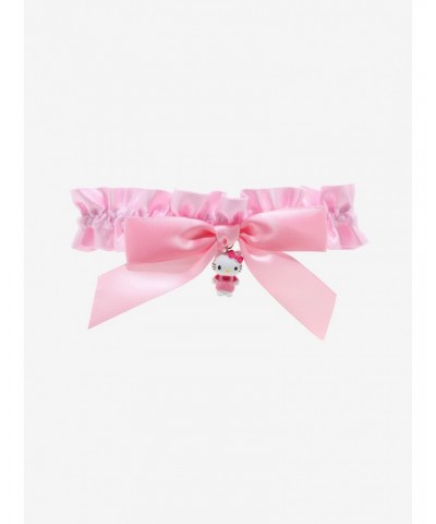 Hello Kitty Pink Ruched Lace Choker $5.81 Chokers