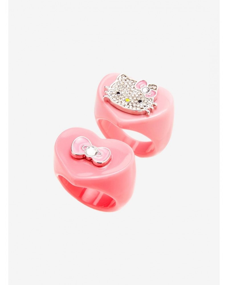 Hello Kitty Bow Chunky Ring Set $5.81 Ring Set