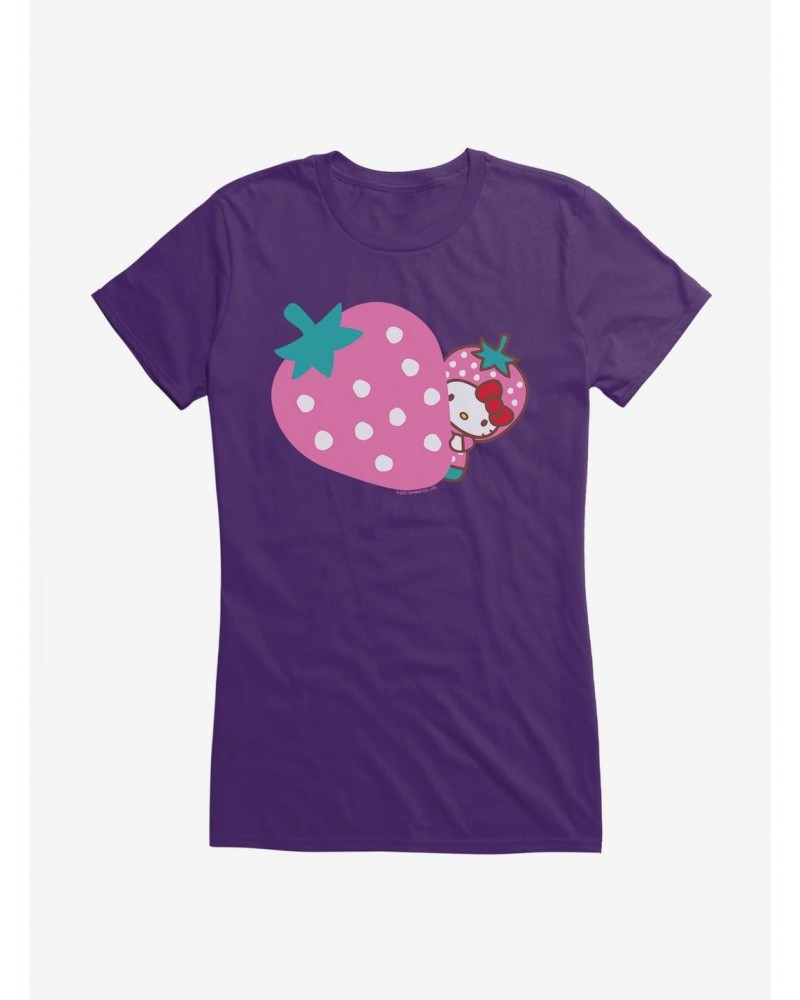 Hello Kitty Five A Day Pink Strawberry Girls T-Shirt $6.18 T-Shirts