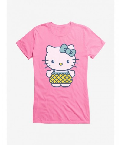 Hello Kitty Kawaii Vacation Pineapple Outfit Girls T-Shirt $7.77 T-Shirts