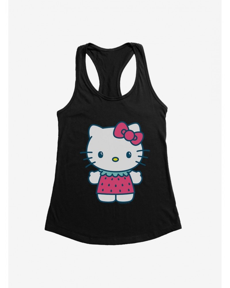 Hello Kitty Kawaii Vacation Strawberry Outfit Girls Tank $8.57 Tanks