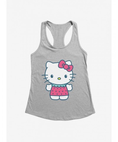 Hello Kitty Kawaii Vacation Strawberry Outfit Girls Tank $8.57 Tanks