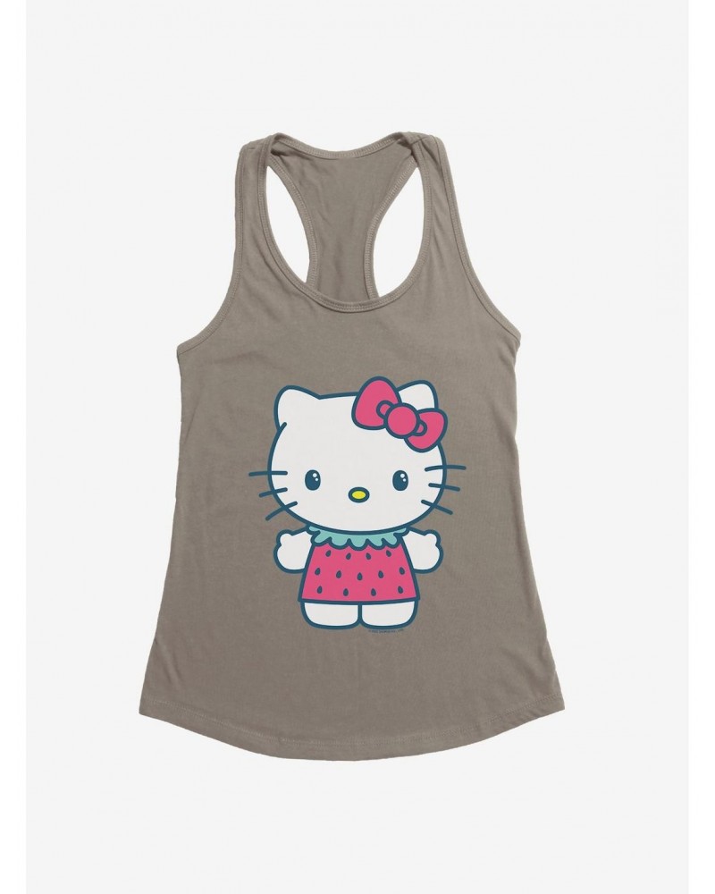 Hello Kitty Kawaii Vacation Strawberry Outfit Girls Tank $8.57 Tanks