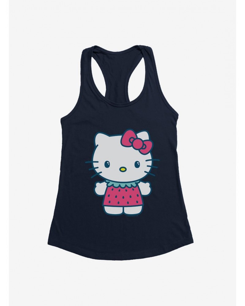 Hello Kitty Kawaii Vacation Strawberry Outfit Girls Tank $8.57 Tanks