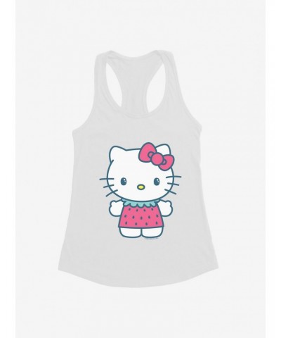 Hello Kitty Kawaii Vacation Strawberry Outfit Girls Tank $8.57 Tanks