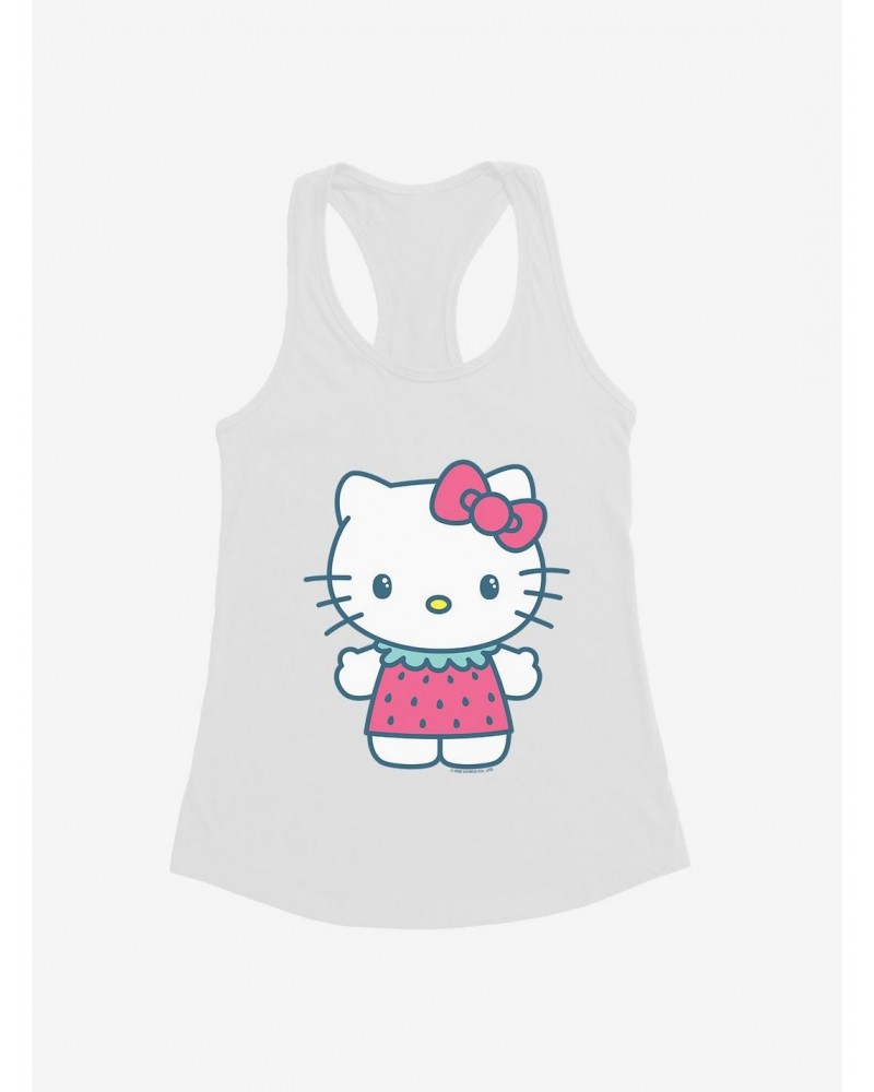 Hello Kitty Kawaii Vacation Strawberry Outfit Girls Tank $8.57 Tanks