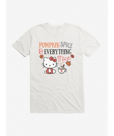 Hello Kitty Pumpkin Spice & Everything Nice T-Shirt $9.56 T-Shirts