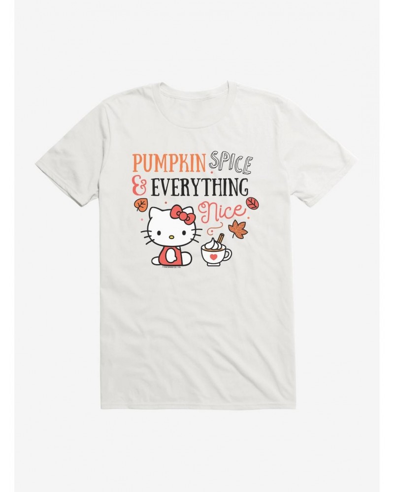 Hello Kitty Pumpkin Spice & Everything Nice T-Shirt $9.56 T-Shirts