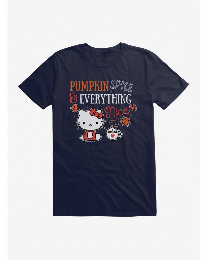 Hello Kitty Pumpkin Spice & Everything Nice T-Shirt $9.56 T-Shirts