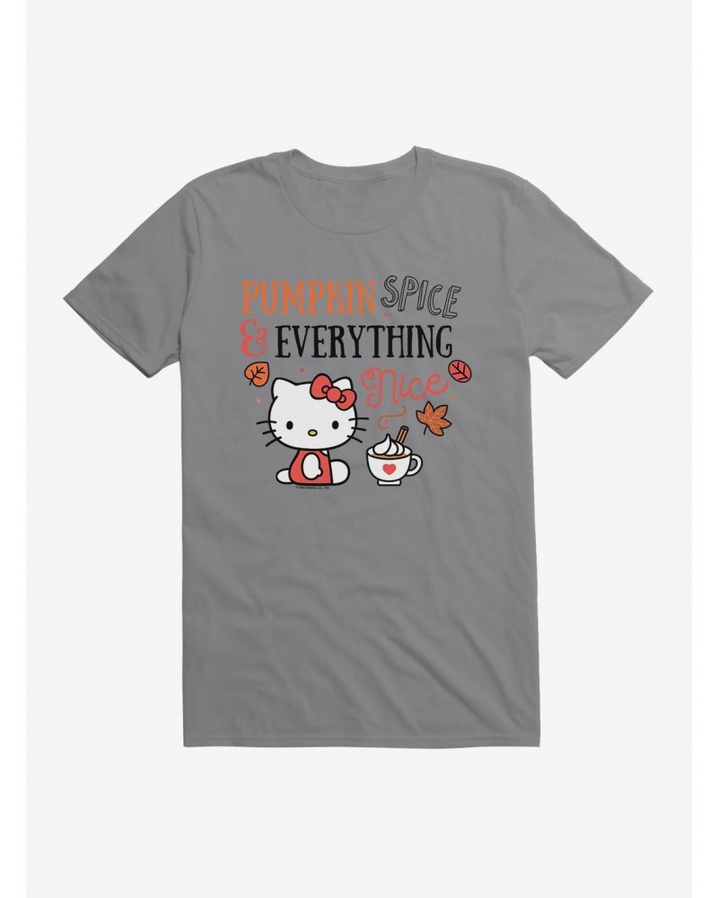 Hello Kitty Pumpkin Spice & Everything Nice T-Shirt $9.56 T-Shirts