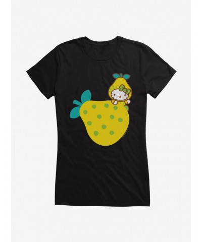 Hello Kitty Five A Day Hiding The Pear Girls T-Shirt $8.76 T-Shirts
