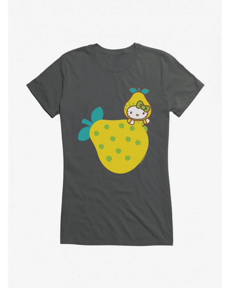 Hello Kitty Five A Day Hiding The Pear Girls T-Shirt $8.76 T-Shirts