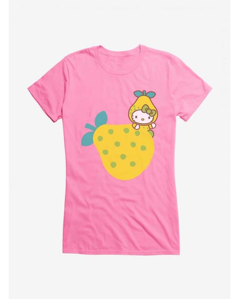 Hello Kitty Five A Day Hiding The Pear Girls T-Shirt $8.76 T-Shirts