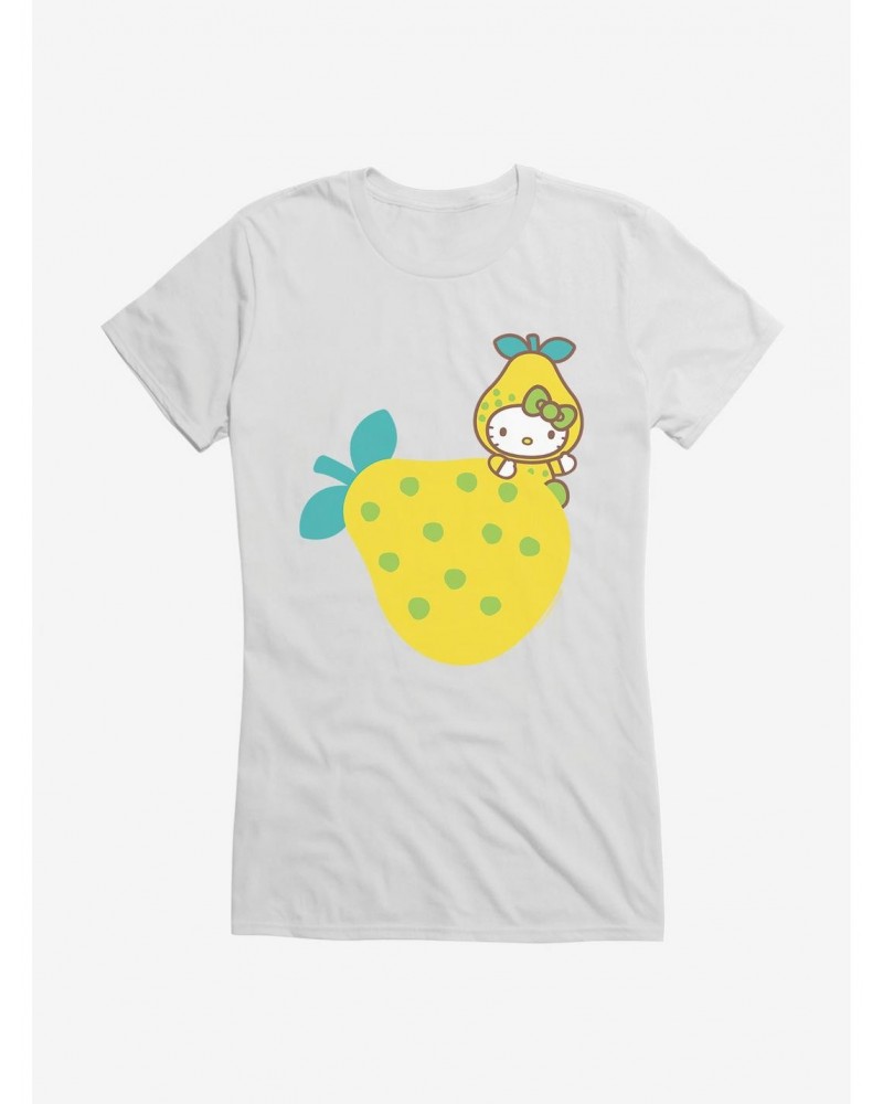 Hello Kitty Five A Day Hiding The Pear Girls T-Shirt $8.76 T-Shirts