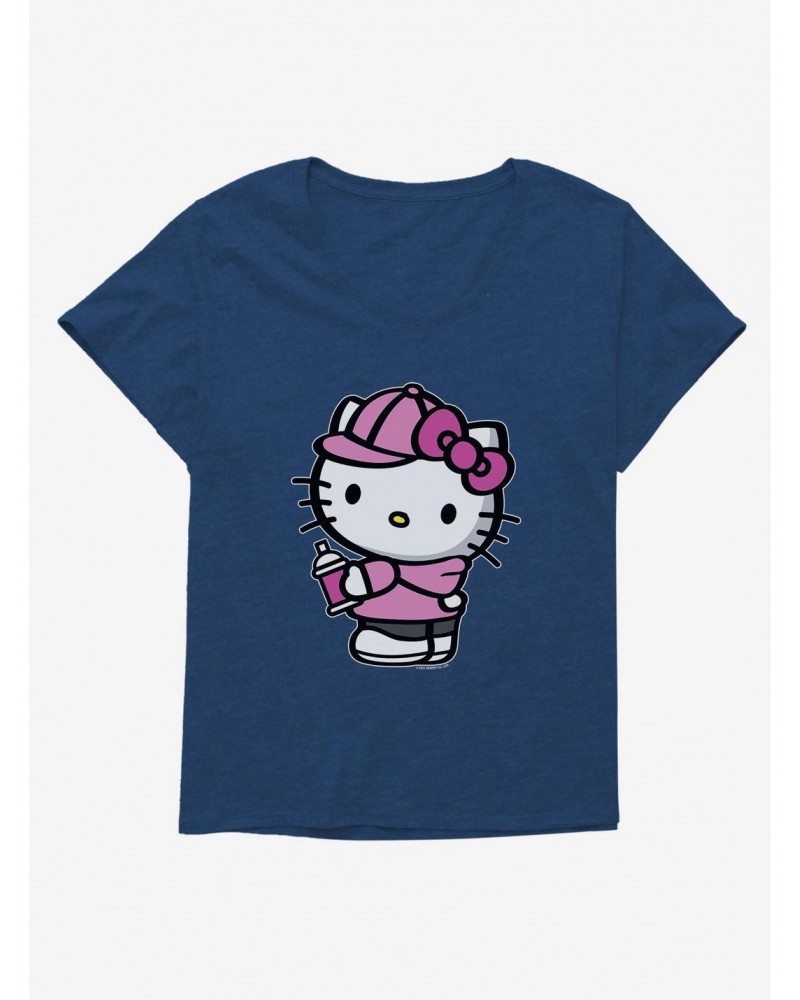 Hello Kitty Pink Side Girls T-Shirt Plus Size $7.17 T-Shirts