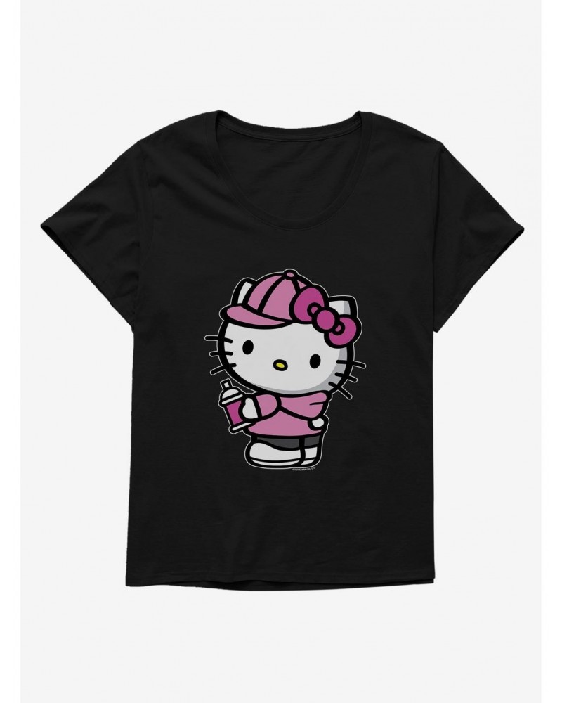 Hello Kitty Pink Side Girls T-Shirt Plus Size $7.17 T-Shirts