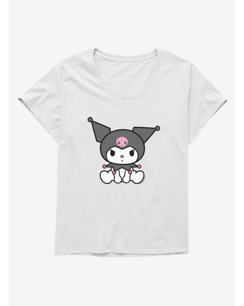 Kuromi Sitting Girls T-Shirt Plus Size $9.94 T-Shirts