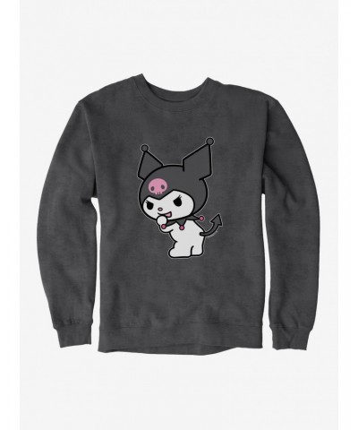 Kuromi Turning Giggle Sweatshirt $10.63 Sweatshirts