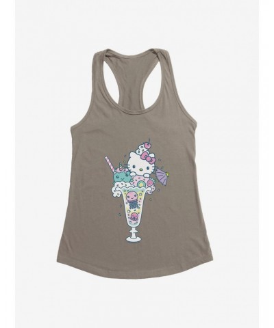 Hello Kitty Kawaii Vacation Milkshake Dreams Girls Tank $9.16 Tanks