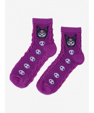 Kuromi Skull Textured Ankle Socks $2.70 Socks