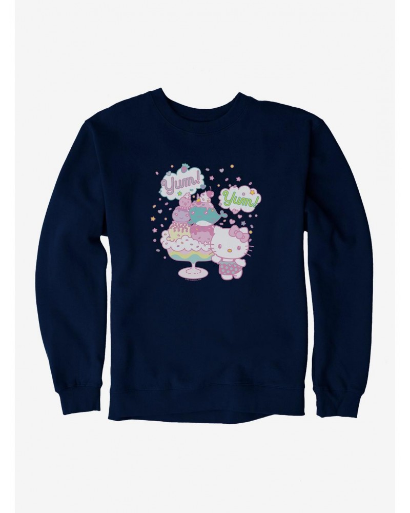 Hello Kitty Kawaii Vacation Dessert Time Sweatshirt $13.58 Sweatshirts