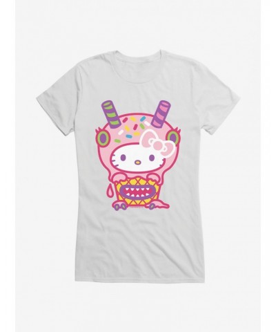 Hello Kitty Sweet Kaiju Cupcake Girls T-Shirt $6.37 T-Shirts