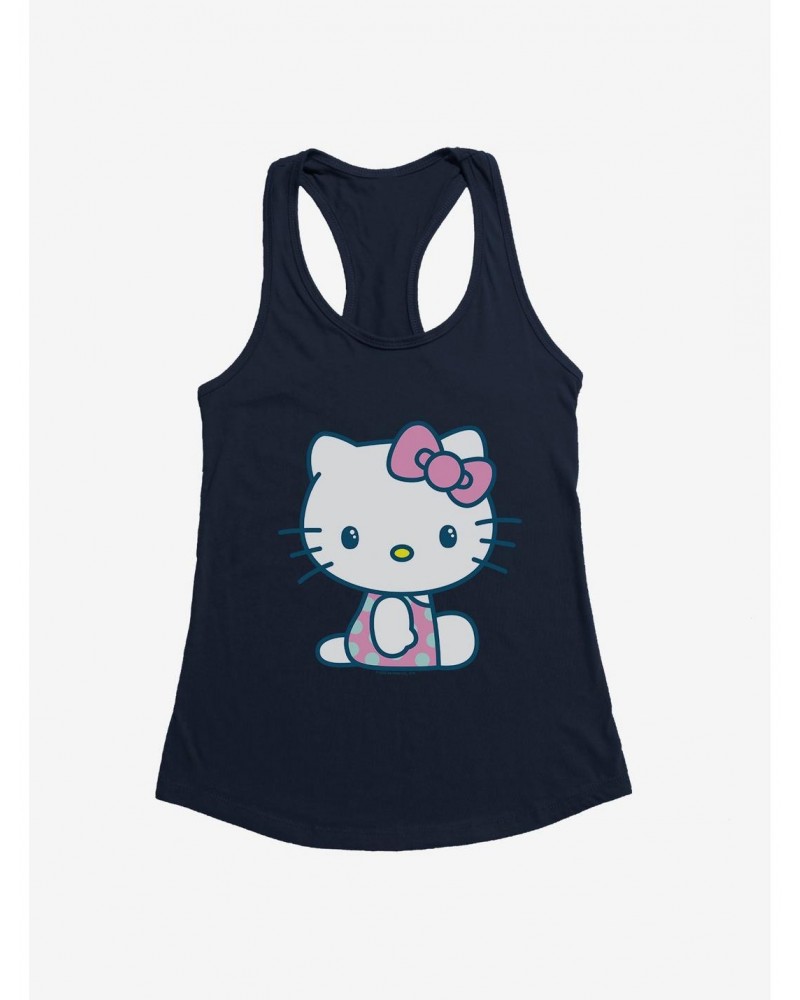 Hello Kitty Kawaii Vacation Polka Dot Swim Outfit Girls Tank $7.97 Tanks