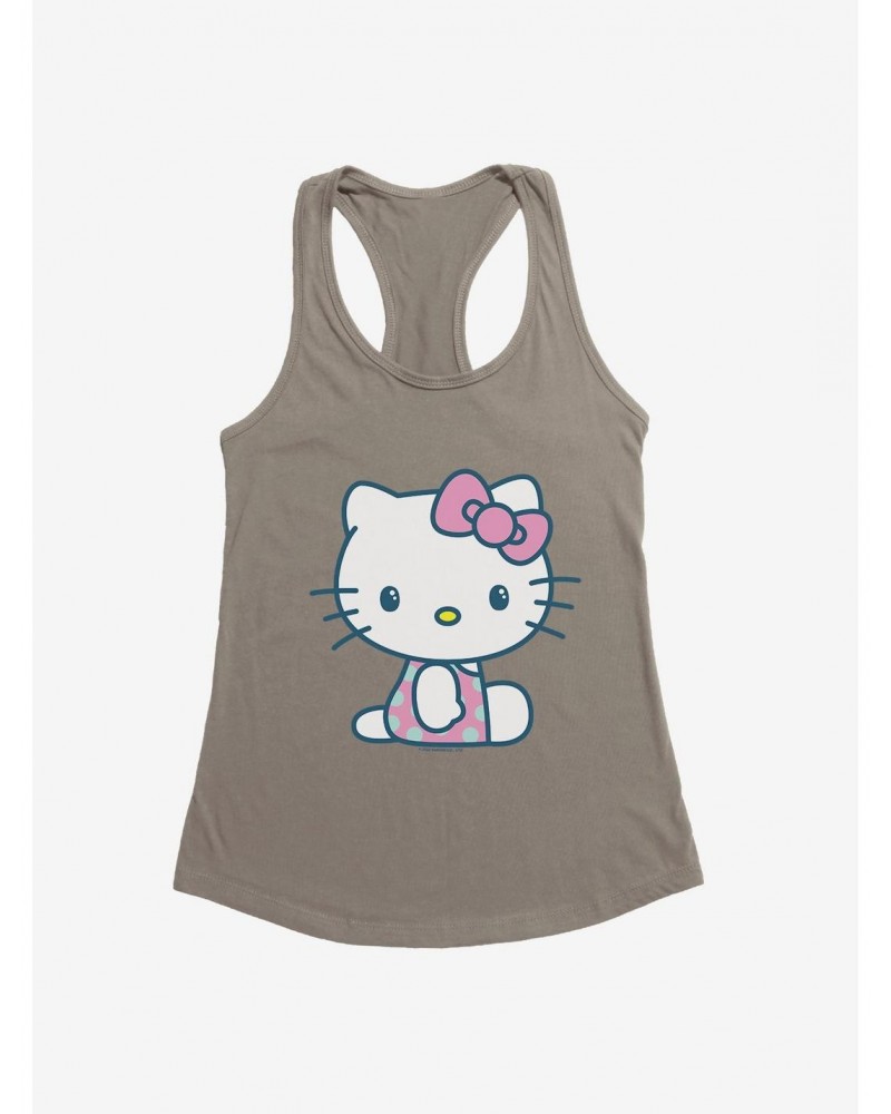 Hello Kitty Kawaii Vacation Polka Dot Swim Outfit Girls Tank $7.97 Tanks