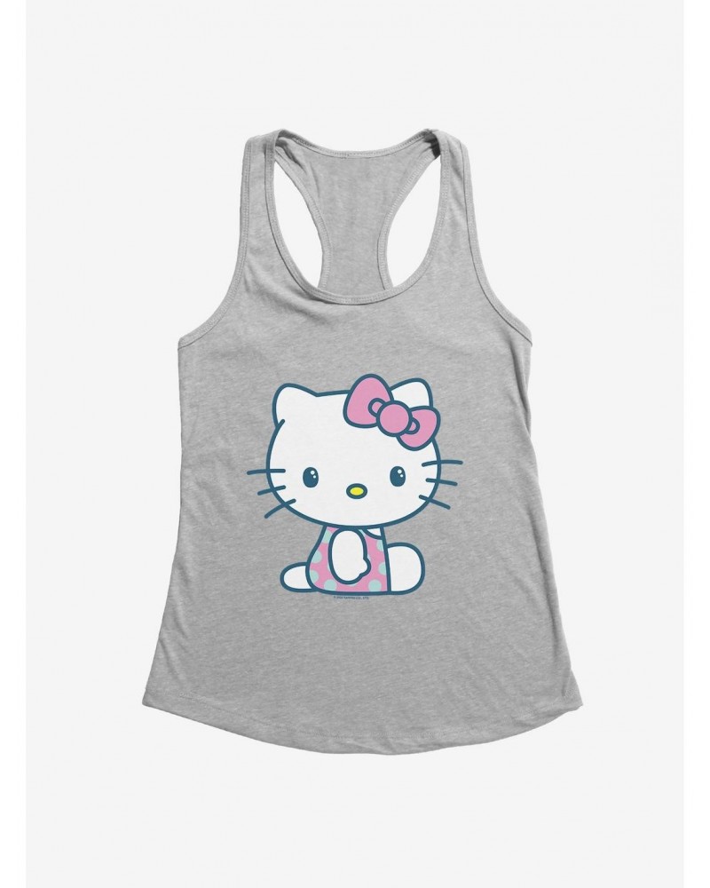 Hello Kitty Kawaii Vacation Polka Dot Swim Outfit Girls Tank $7.97 Tanks